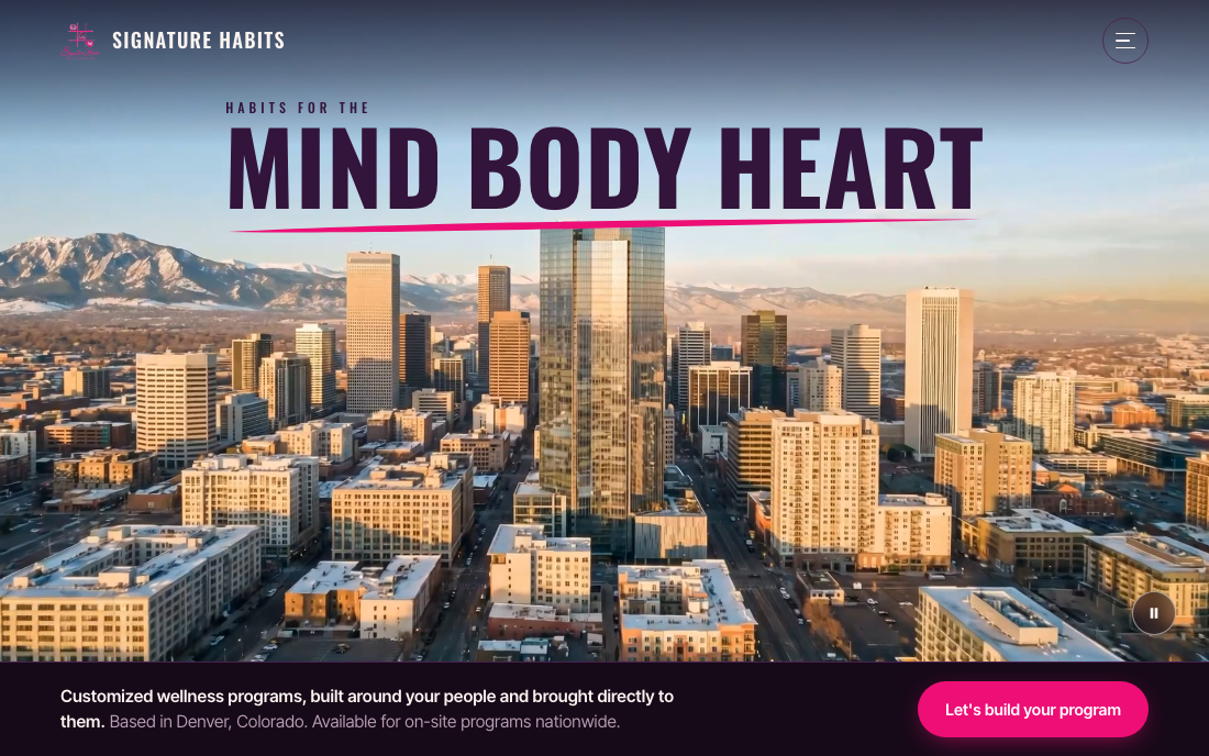 Signature Habits website
